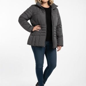 Women's Gray‎ Puffer Jacket